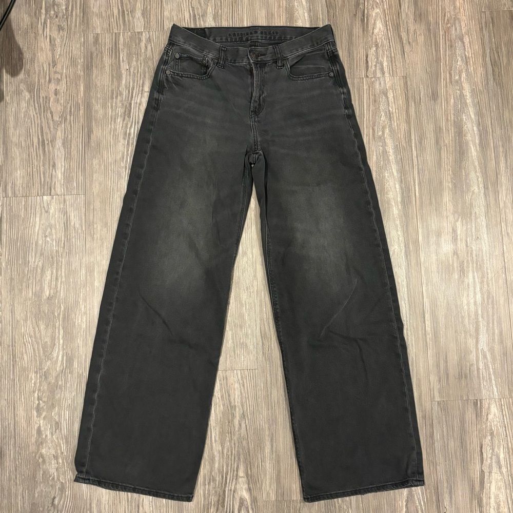 American Eagle Wide Leg Low Waist Jeans 2